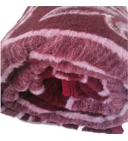 Algelsineve Tek Kişilik Peluş Uşak Battaniyesi (Bordo)