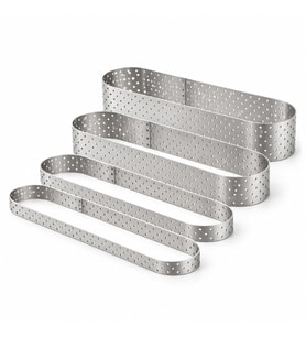Fida Tart Çemberi Elips Delikli Yükseklik 2 cm Paslanmaz 3x8 cm