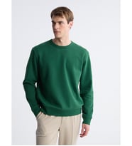 LCW Vision Yeşil Bisiklet Yaka Erkek Kalın Sweatshirt