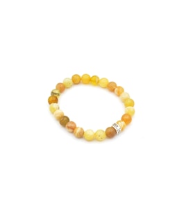 DOĞAL SARI OPAL TAŞI BİLEKLİK 1.KALİTE