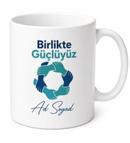 Kişiye Özel Ekip Ruhu Temalı Baskılı Kupa Bardak Hediye