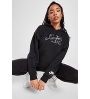 Nike Air Oversize Hoodie Kapüşonlu Kadın Oversize Bol Kesim Sweatshirt Siyah