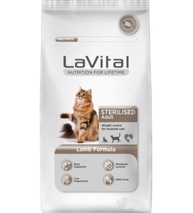Lavital Kuzu Etli Kisirlastirilmis Kedi Mamasi 12 kg