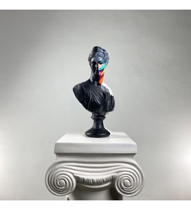 Artemis 'Slice of Color' Dekoratif Heykel, Pop Art Roma Yunan Heykelleri