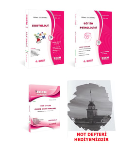 Egem Eğitim Yayınları Aöf Sosyoloji 4 Sınıf 8 Dönem (Bahar Dönemi) Konu Anlatımlı Soru Bankası Set + Çıkmış (Çok Renkli)