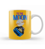 TO THE MOON DOGECAR Dogecoin Crypto Logo Merch Kupa Bardak Porselen