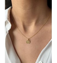 Kişiye Özel 925 Ayar Gümüş Tasarım Radyo Model Kolye (Gold)
