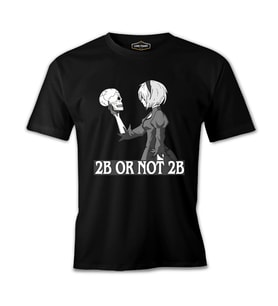 2B Or Not 2B Siyah Erkek Tshirt