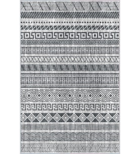 Eliana Home Baskılı, Yıkanabilir Kaymaz Taban Salon Halısı LNA1363-HT929 100x150 cm (Gri)