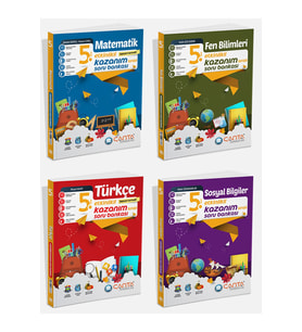 Çanta Yayınları Çanta Yayınları 5. Sınıf Kazanım Soru Bankası 4’lü Set( Türkçe, Sosyal, Matematik, Fen) (Çok Renkli)