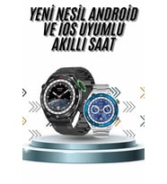 Akıllı Saat 1.62 İnç Ultimate Nabız Sensörlü Sesli Görüşme Yapabilen