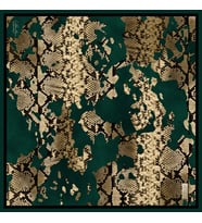 Güz Yaz Serinliği Eşarp - 90 x 90 -1360 (Siyah - Zümrüt)