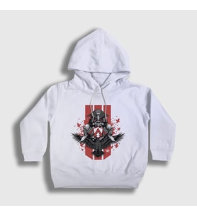 Presmono Unisex Çocuk Beyaz Bloodhound Apex Legends Kapüşonlu Sweatshirt 231828tt