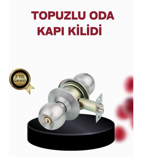Paslanmaz Çelik Dayanıklı Topuzlu Kapı Kilidi