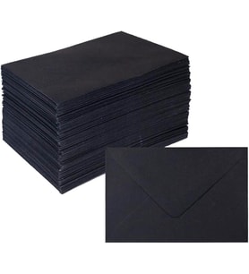 Siyah Mini Zarf - 100 Adet - 7x9Cm 12991453100