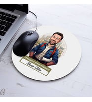Kişiye Özel Hediye Karikatürlü En Başarılı Erkek Çevre Mühendisi Mousepad