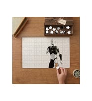 Beyaz Robot- Yapay Zeka Tasarımı 240 parça Ahşap Puzzle Ahşap Kutuda MP00359