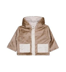 Civil Baby Kapüşonlu 6-18 Ay Hırka - Haki (Kahverengi)