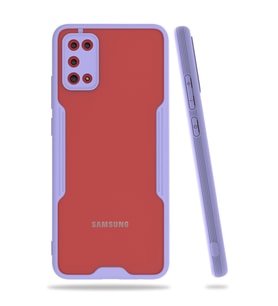 Samsung Galaxy A02s Kılıf Platin Silikon - Lila