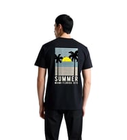 Erkek Retro Nostalji Baskılı Tişört Miami Florida Temalı Günlük Rahat Kesim Modern Şık Konforlu