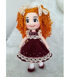Sofia Bebek Amigurumi Organik Oyuncak