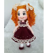 Sofia Bebek Amigurumi Organik Oyuncak