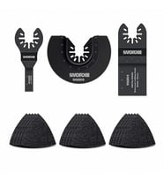 WORX WA5099 18 Parça Universal Metal, Ahşap Kesme ve Zımpara Kâğıdı Aksesuar Seti