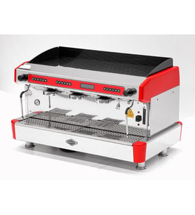 Empero EMP.CPC.3GR-D Espresso Kahve Mak. - 3 grup - tam otomatik - kırmızı