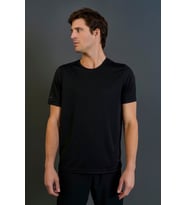 Maraton Regular Erkek Bisiklet Yaka Siyah T-shirt