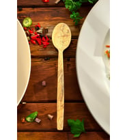 Zeytin Ağacı Kaşık 25 Cm  El Yapımı Ahşap Kaşık Doğal Ağaç