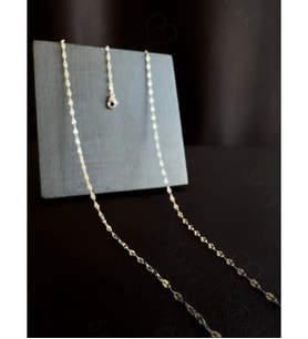 60cm  Silver Lip (Dudak) Zincirli Çelik Bel Takısı  Glorius Serisi (Gümüş)