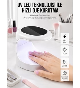Protez Tırnak Kurutucu Kalıcı Oje Led Oje Kurutucu Uv Işınlı Taşınabilir