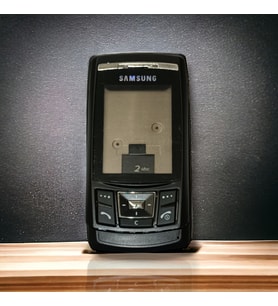 Samsung D840 Kasa Samsung Galaxy D840  Uyumlu Siyah Renk Orta Kasa Ön Arka Kapak Tuş Takımı