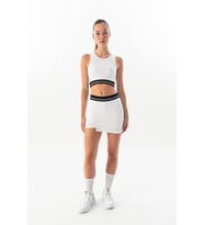 Maraton SlimFit Kadın Bisiklet Yaka Beyaz Bra