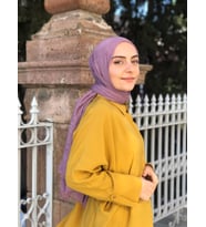 Polo İst Bürümcük Şal 100 x 200 Cm (Eflatun)