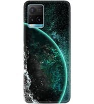 Vivo Y21a Kılıf Resimli Desenli Silikon Platinium Series Green World 1856