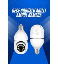 Ev Kamerası Wifi Kamerası Gece Görüşlü Akıllı Ampül Kamera