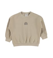 Civil Baby Gökkuşağı Baskılı 3-18 Ay Sweatshirt - Bej