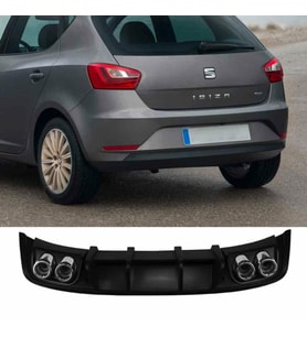 Seat İbiza 6j 4 çıkış görünümlü amg difüzör pianoblack 2013-2017 arası modeller