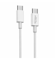 SChitec 60W Type-C to Type-C Data ve Hızlı Şarj Kablosu Telefon, Tablet, Laptop Uyumlu Beyaz SK004