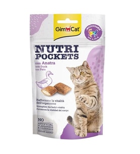 GimCat Nutripockets Ördekli Kedi Ödül Maması 60 Gr