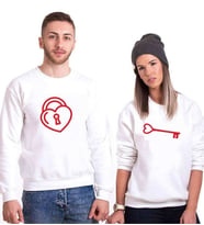 Tshirthane Kalbimin Kilidi Sevgili Kombinleri Sweatshirt Kombini (Tek Ürün Fiyatıdır.)