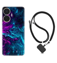 Realme C55 Kılıf Silikon Boyun Askılı İpli Desenli Silikon Explosive 1734