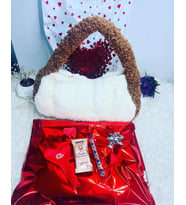 Sevgililer Günü Hediye Paketi Handmade Peluş Çanta