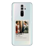 Redmi Note 8 Pro Uyumlu Fight Club Minimalist Poster Desenli Şeffaf Telefon Kılıfı