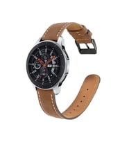 Galaxy Watch 46mm 22mm KRD-29 Deri Kordon (Kahverengi)