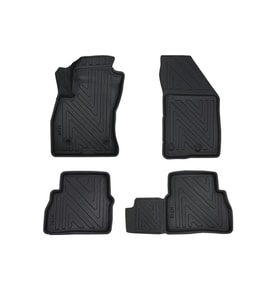 Fiat Doblo 2010-2015 ile Uyumlu Carbon Desenli Ultra Premium Havuzlu Oto Paspas (Çok Renkli)