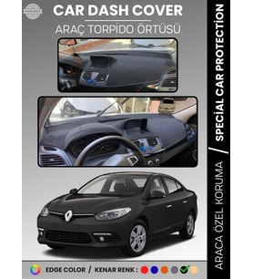 RENAULT FLUENCE NAVİGASYONLU BÜYÜK EKRANLI (2013-2016) Torpido Örtüsü Panel Torpido Koruma Tam Uyum
