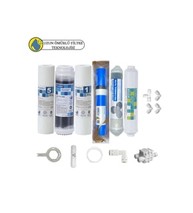 Purefer Açık kasa çift sedimentli Sertifikalı 6li Vontron Helixfil Yüksek Tds mebran 4lü mineral