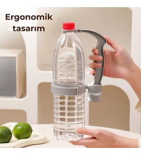ShopyTech Ayarlanabilir İçecek Şişe Taşıma Sapı Ergonomik Tutma Kolu Şişe Açacaklı Su Yağ Şişesi Kul